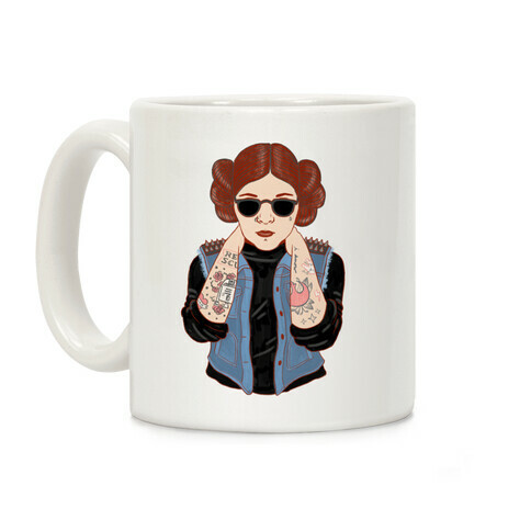 Punk Leia Parody Coffee Mug