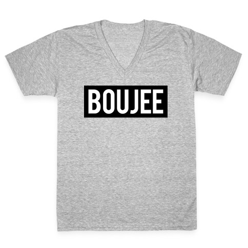 Boujee (Bad and Boujee Pair) V-Neck Tee Shirt