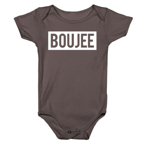 Boujee White (Bad and Boujee Pair) Baby One-Piece