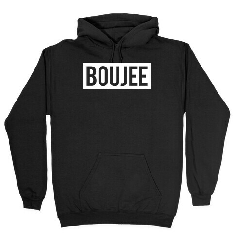 Boujee White (Bad and Boujee Pair) Hooded Sweatshirt