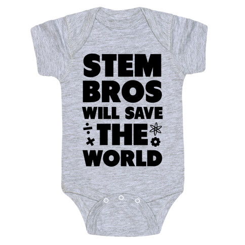 STEM Bros Will Save the World Baby One-Piece