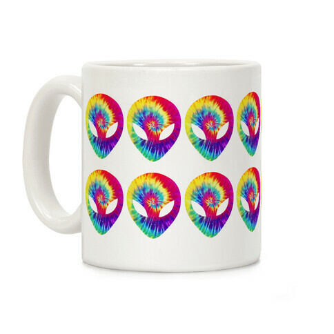 Tie Dye Alien Coffee Mug