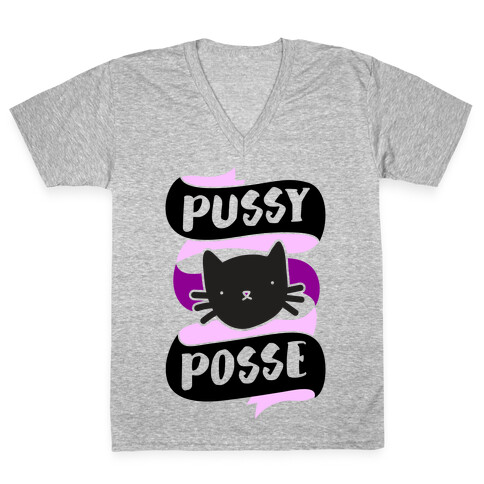 Pussy Posse V-Neck Tee Shirt