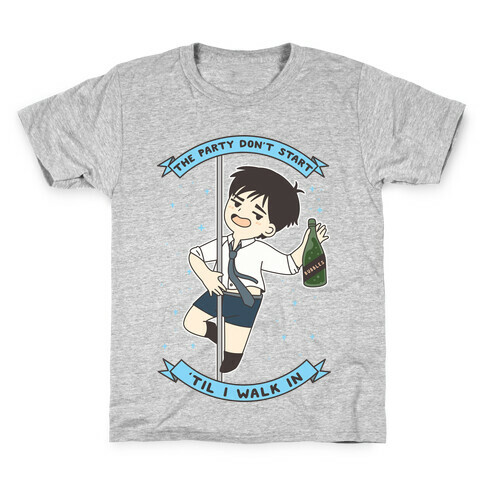 The Party Don't Start Yuri Kids T-Shirt