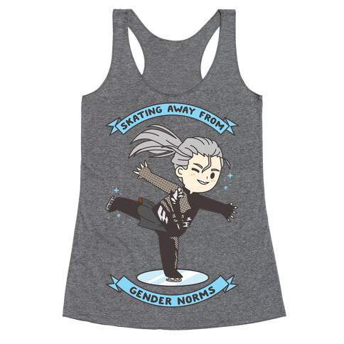 Skating Away From Gender Norms Racerback Tank Top