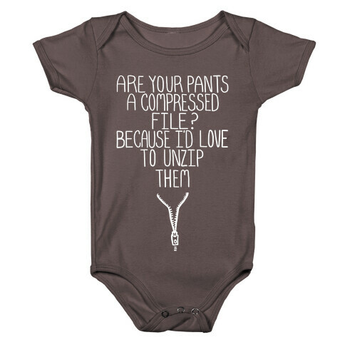 Are Your Pants a Compressed File? Baby One-Piece