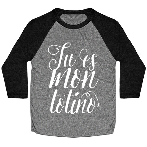 Tu Es Mon Totino Baseball Tee