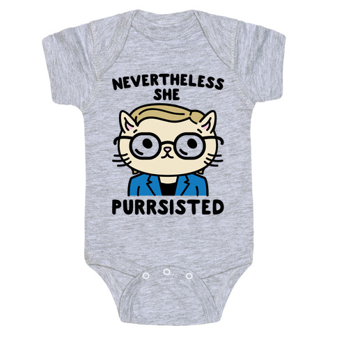 Nevertheless She Purrsisted Baby One-Piece