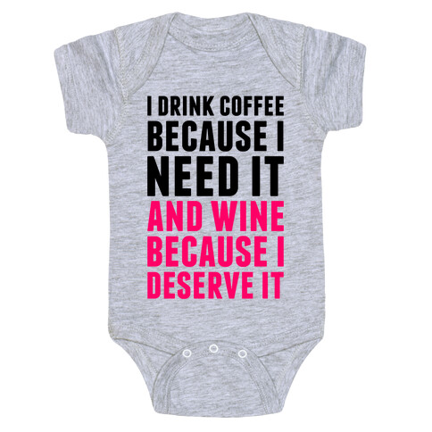 Coffee And Wine Baby One-Piece