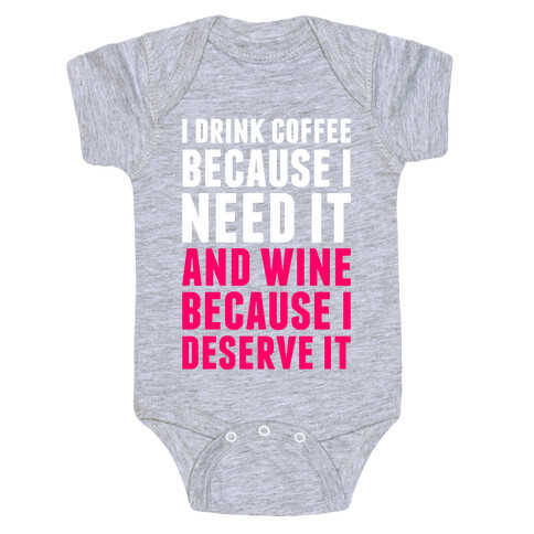Coffee And Wine Baby One-Piece