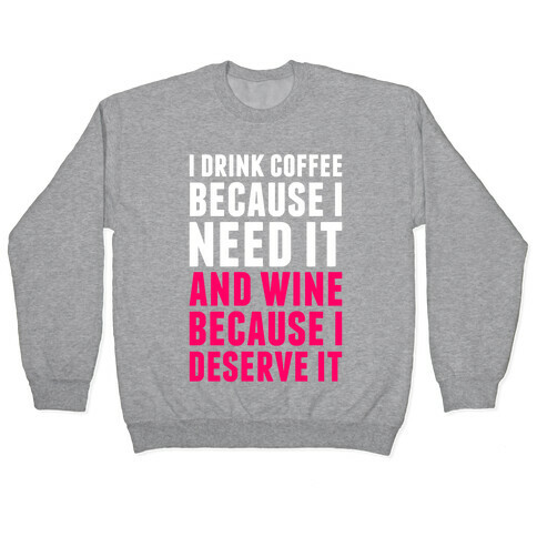 Coffee And Wine Pullover