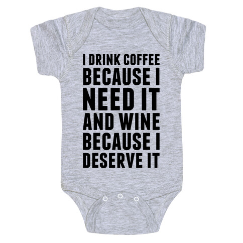 Coffee And Wine Baby One-Piece