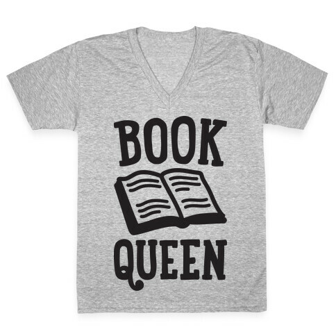 Book Queen V-Neck Tee Shirt