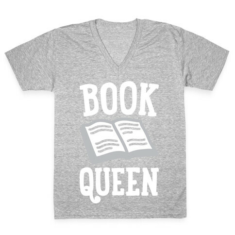 Book Queen V-Neck Tee Shirt