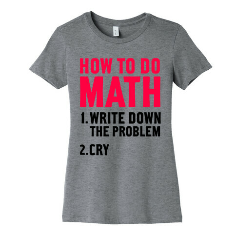 How To Do Math Womens T-Shirt