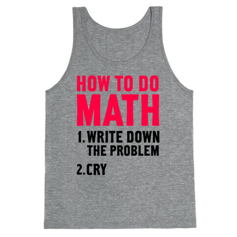 How To Do Math Tank Top