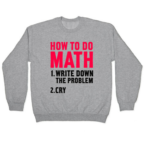 How To Do Math Pullover