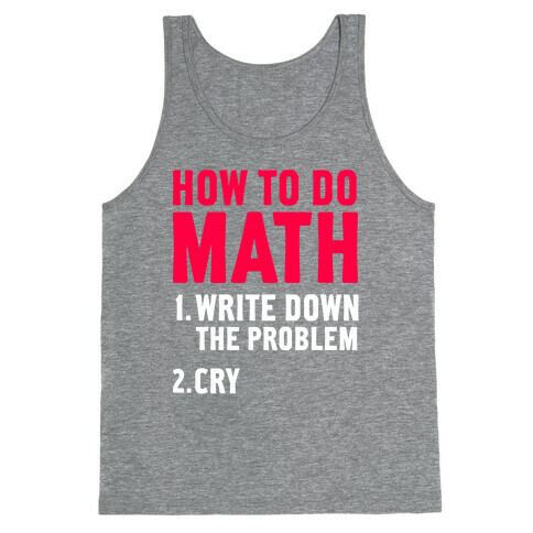 How To Do Math Tank Top