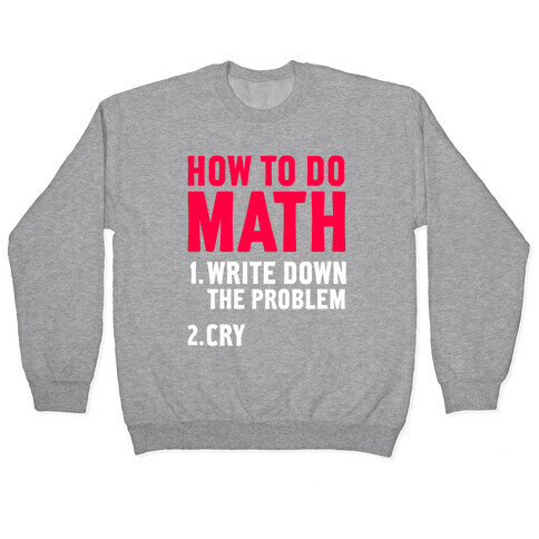 How To Do Math Pullover