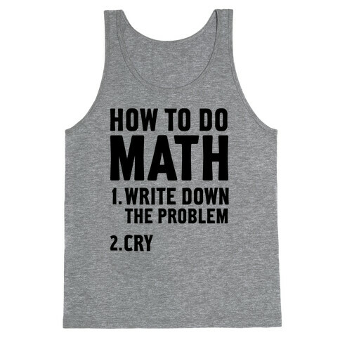 How To Do Math Tank Top