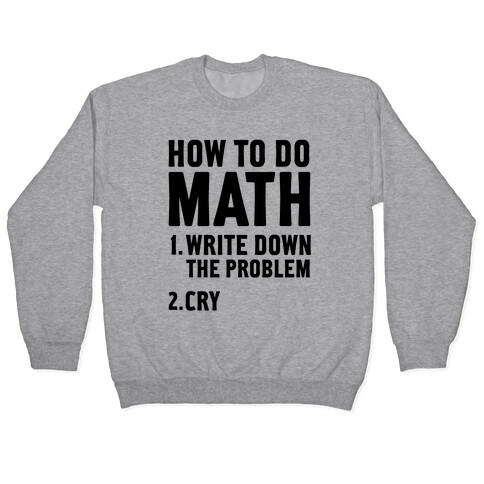 How To Do Math Pullover