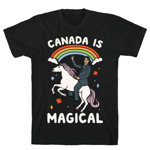 Canada Is Magical White Print  T-Shirt