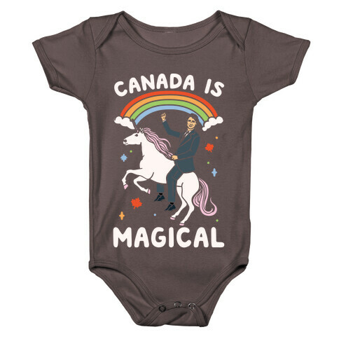 Canada Is Magical White Print  Baby One-Piece
