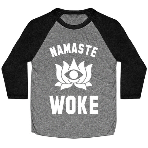 Namaste Woke Baseball Tee