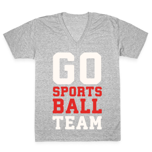 Go Sports Ball V-Neck Tee Shirt