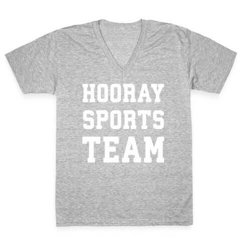 Hooray Sports Team V-Neck Tee Shirt