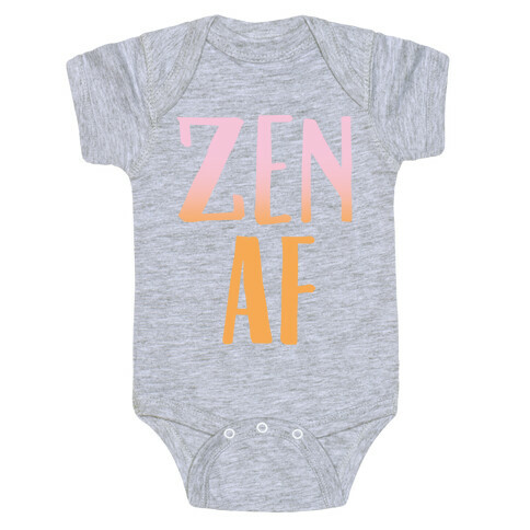 Zen Af White Print Baby One-Piece