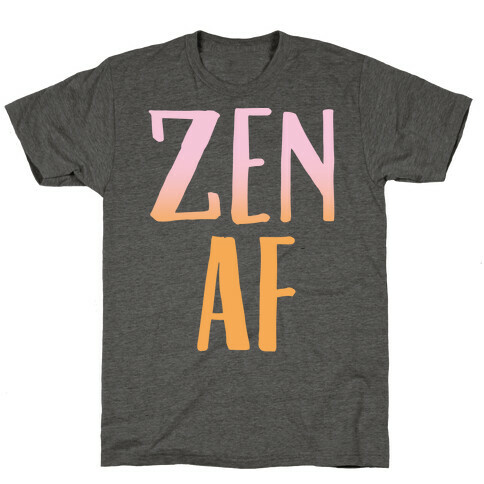 Zen Af White Print T-Shirt