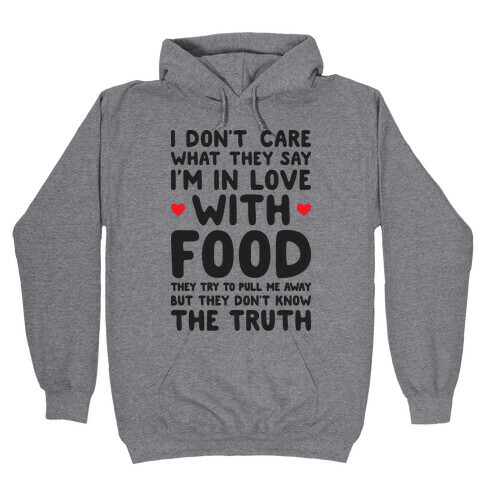 Bleeding Love For Food Hooded Sweatshirt