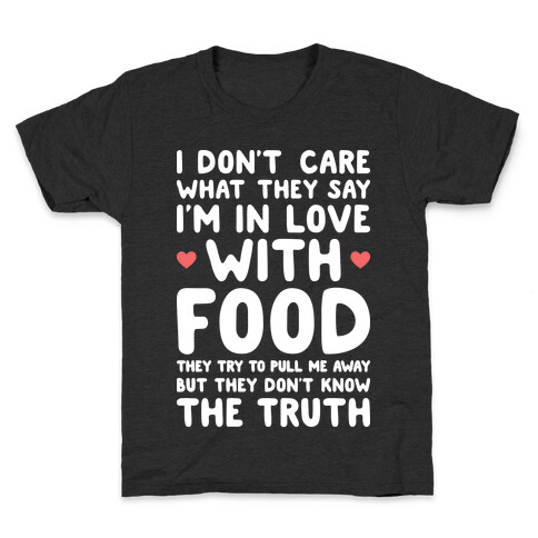 Bleeding Love For Food Kids T-Shirt