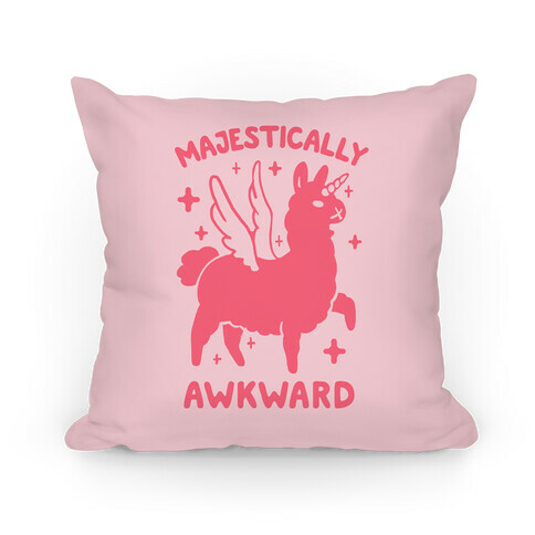Majestically Awkward Llamicorn Pillow
