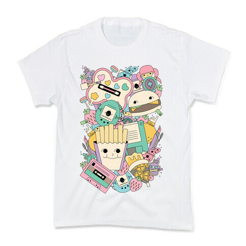 90s Toys Candy and Makeup Kids T-Shirt