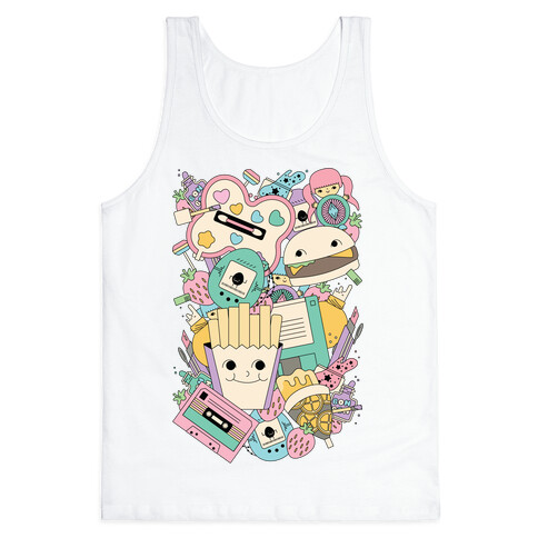 90s Toys Candy and Makeup Tank Top