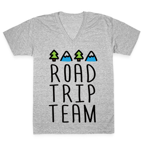 Road Trip Team V-Neck Tee Shirt