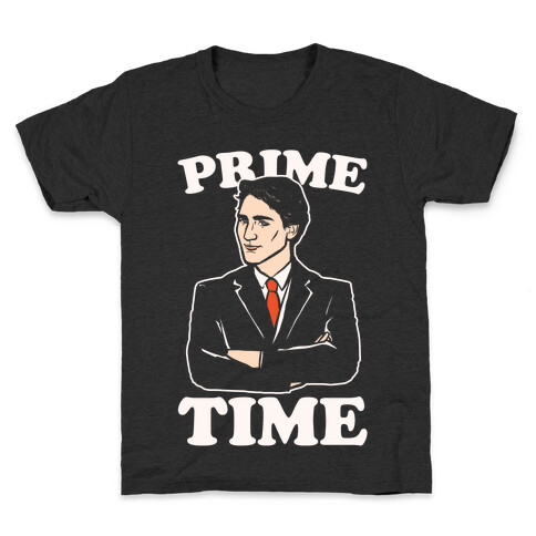Prime Time White Print  Kids T-Shirt