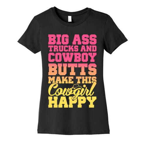 Big Ass Trucks and Cowboy Butts Womens T-Shirt