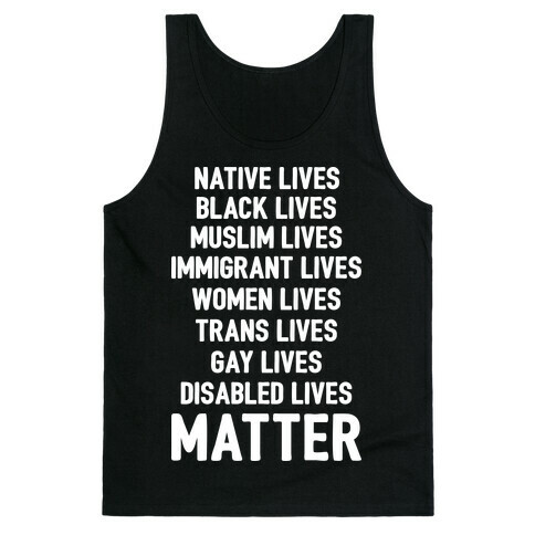 Minority Lives Matter Tank Top
