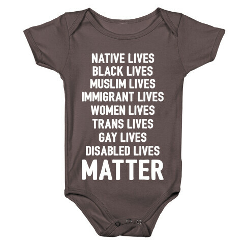 Minority Lives Matter Baby One-Piece