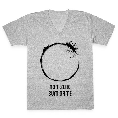 Non-Zero Sum Game V-Neck Tee Shirt