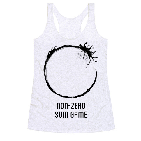 Non-Zero Sum Game Racerback Tank Top