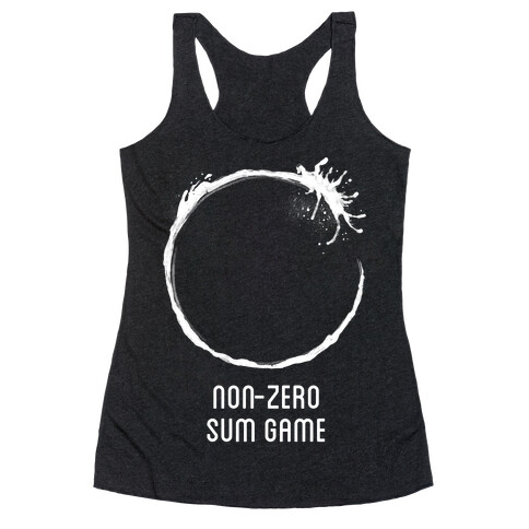 Non-Zero Sum Game Racerback Tank Top