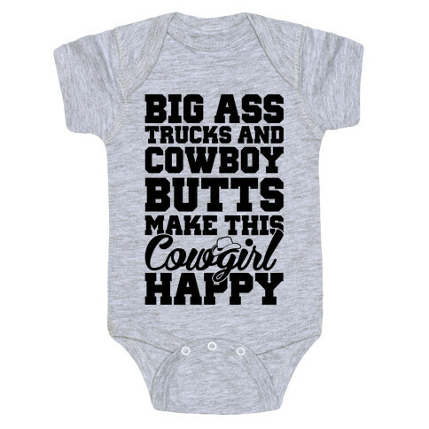 Big Ass Trucks and Cowboy Butts Baby One-Piece