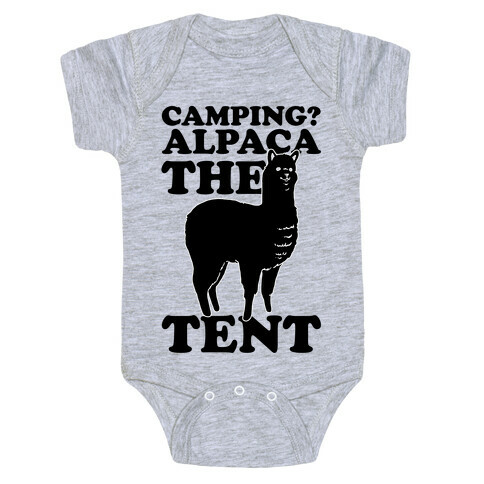 Camping? Alpaca The Tent Baby One-Piece