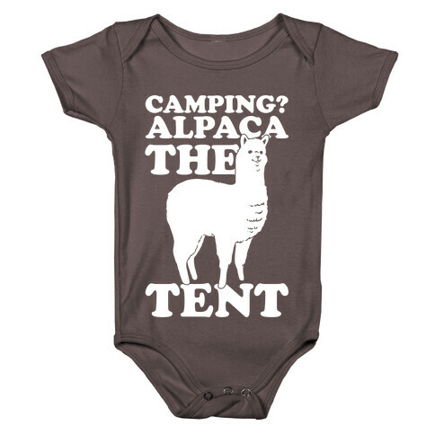 Camping? Alpaca The Tent Baby One-Piece
