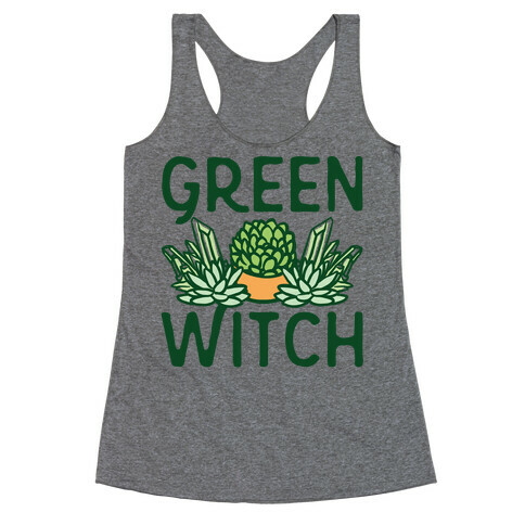 Green Witch Racerback Tank Top