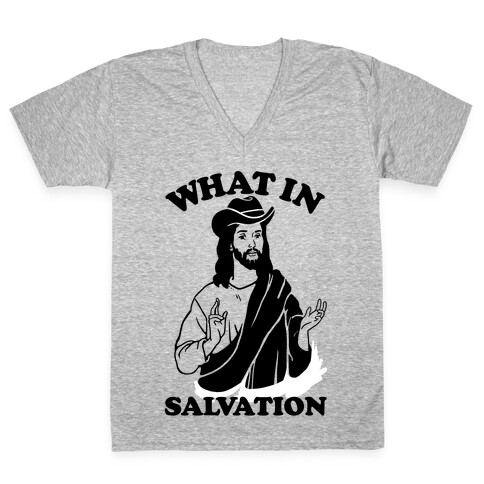 What In Salvation V-Neck Tee Shirt